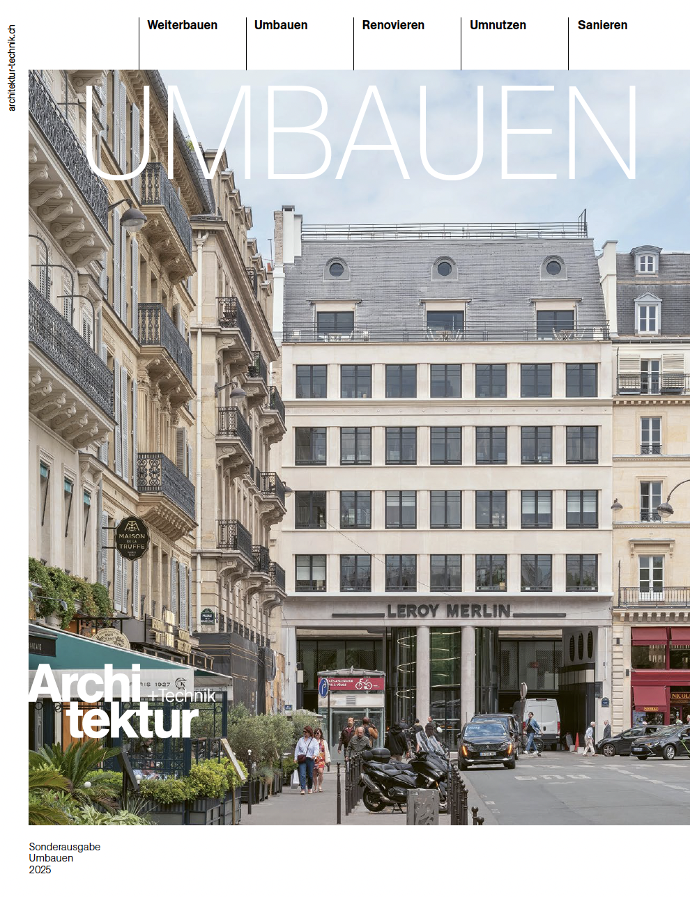 Architektur + Technik Sonderausgabe Umbauen 2025