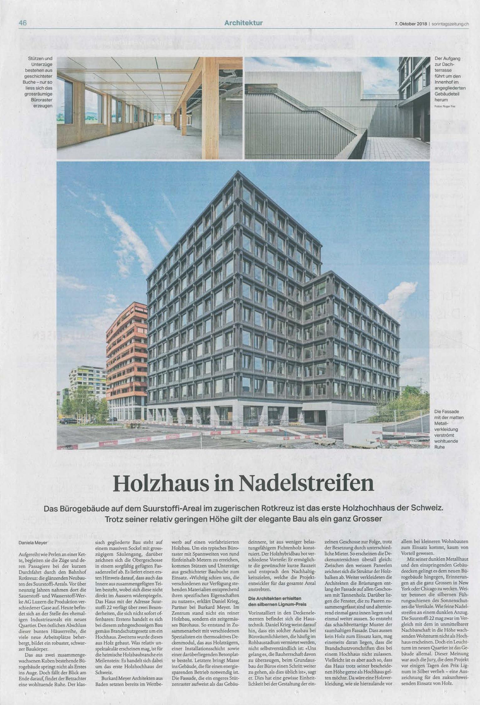 Sonntagszeitung 07.10.2018