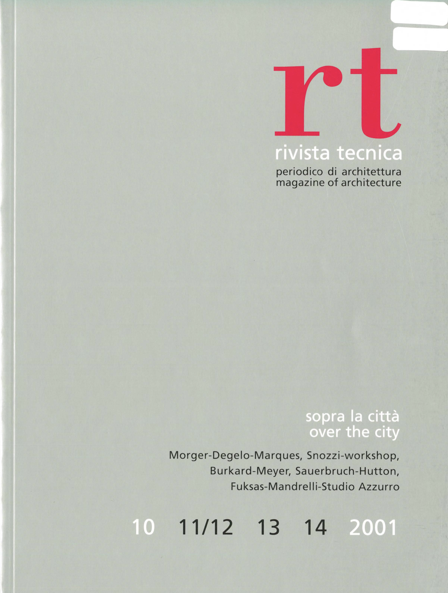 rivista tecnica 10/2001